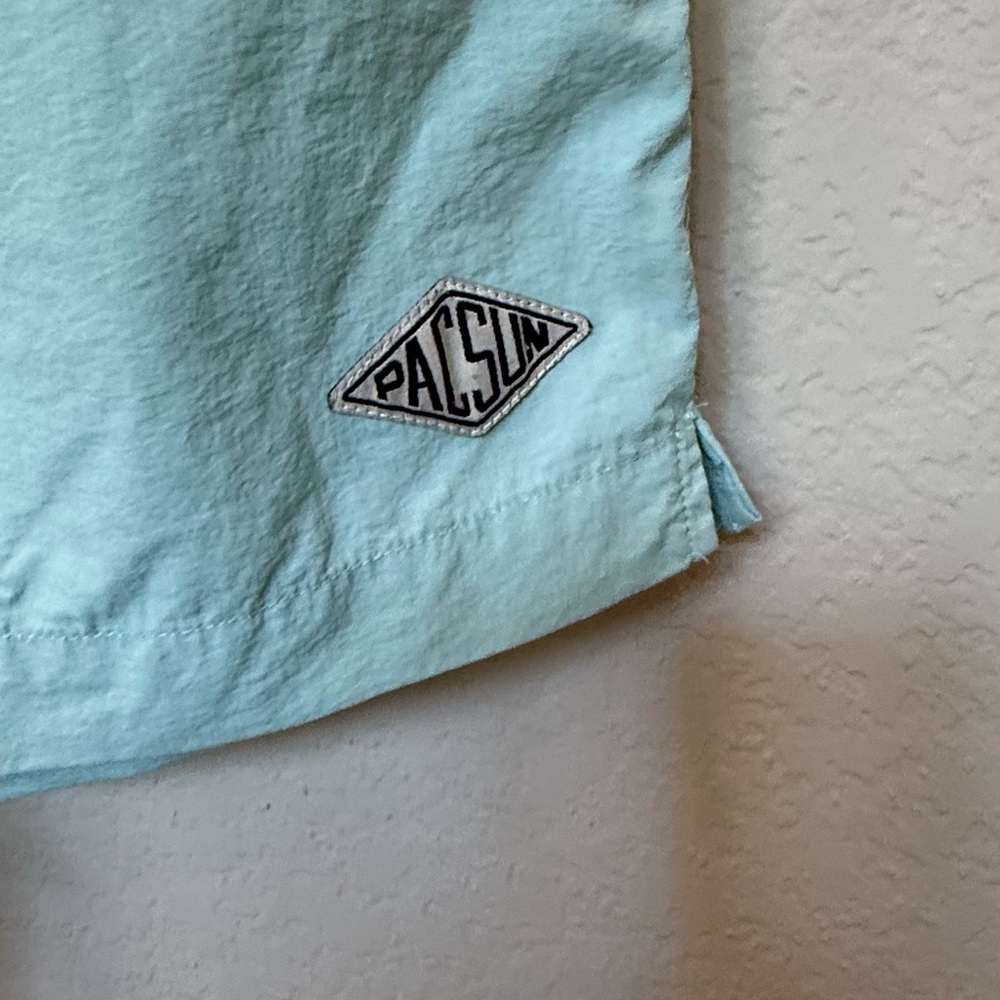 PacSun Mint Green Mesh-Lined Shorts